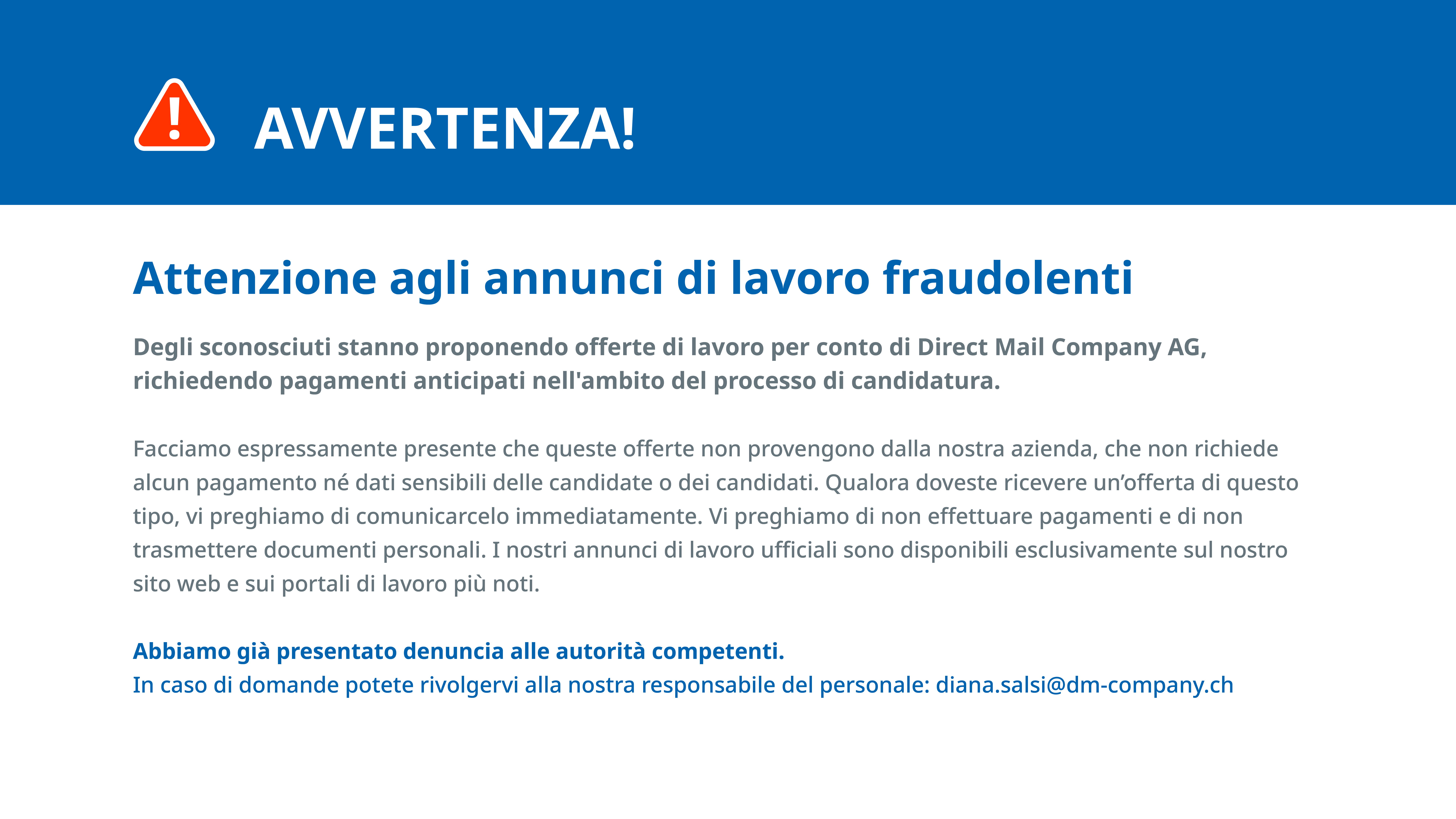 Warnung Betrueger IT